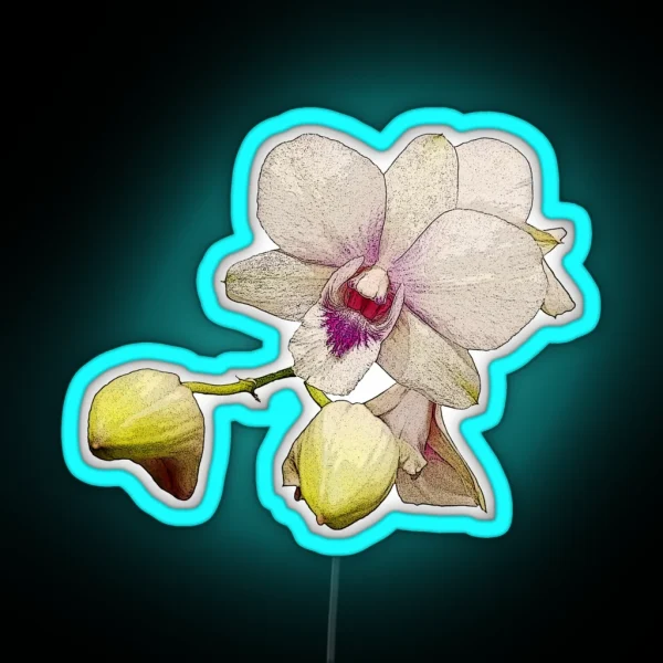 Blooming Orchid RGB Neon Sign