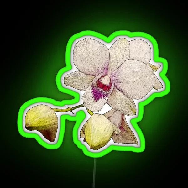 Blooming Orchid RGB Neon Sign