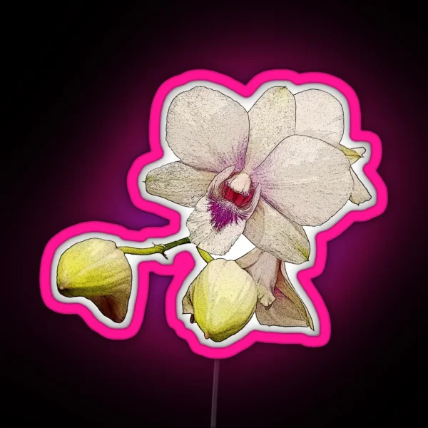 Blooming Orchid RGB Neon Sign