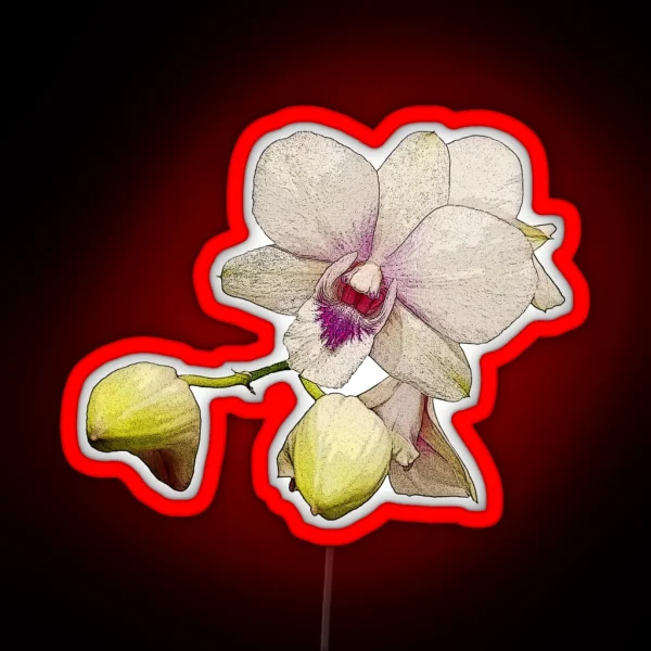 Blooming Orchid RGB Neon Sign