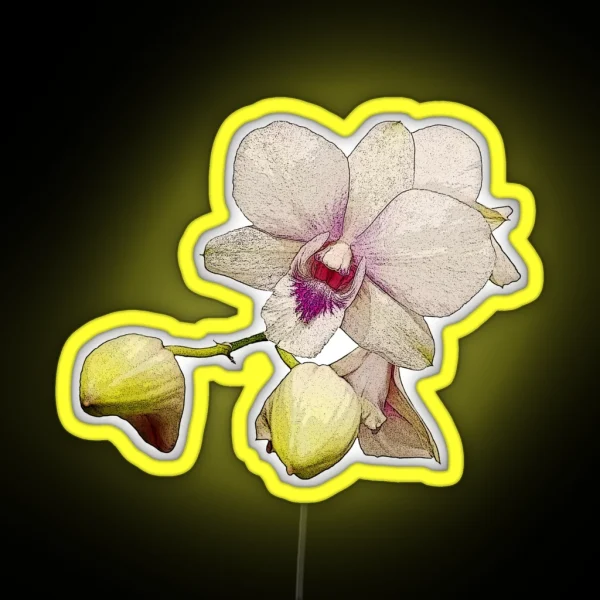 Blooming Orchid RGB Neon Sign