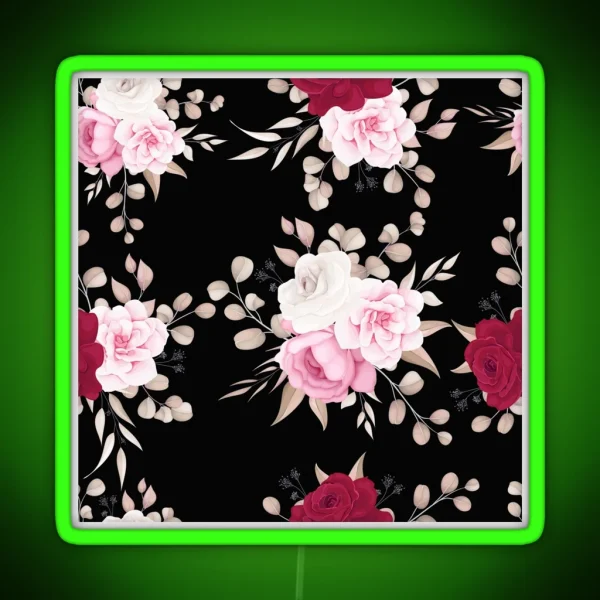 Blooming Rose RGB Neon Sign