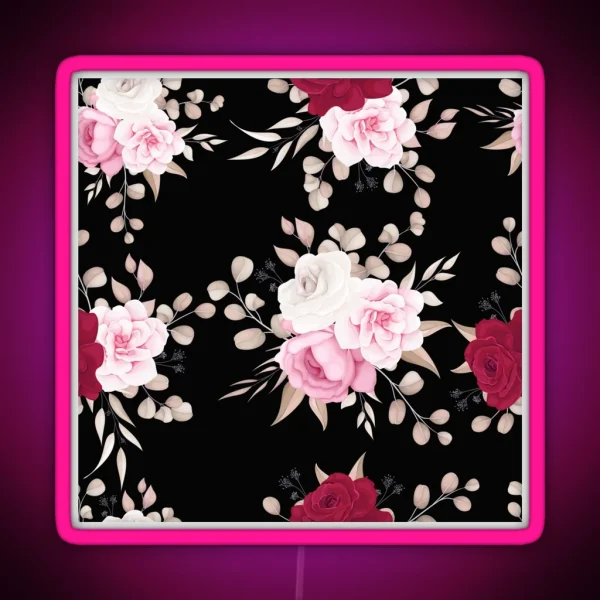 Blooming Rose RGB Neon Sign