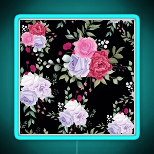 Blooming Rose RGB Neon Sign