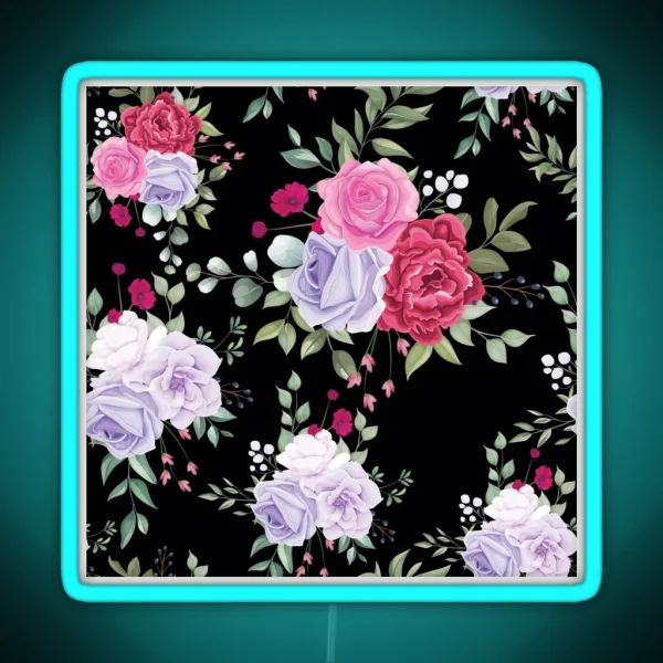 Blooming Rose RGB Neon Sign