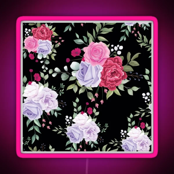 Blooming Rose RGB Neon Sign