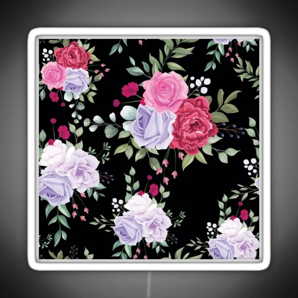 Blooming Rose RGB Neon Sign