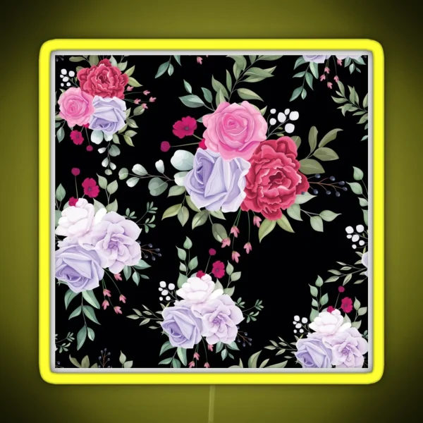 Blooming Rose RGB Neon Sign