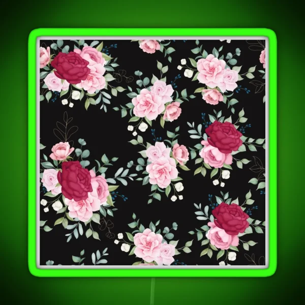Blooming Rose RGB Neon Sign