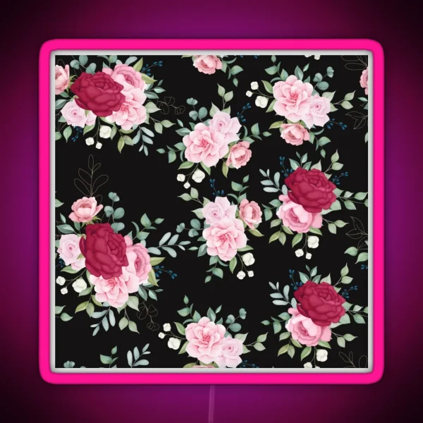 Blooming Rose RGB Neon Sign