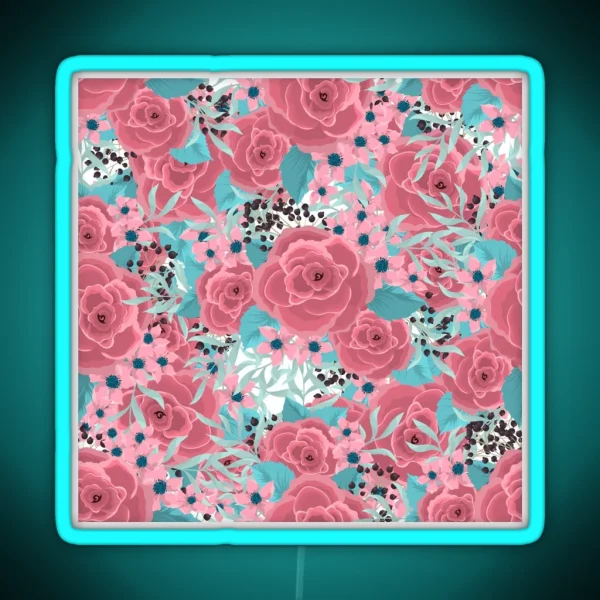 Blooming Rose RGB Neon Sign
