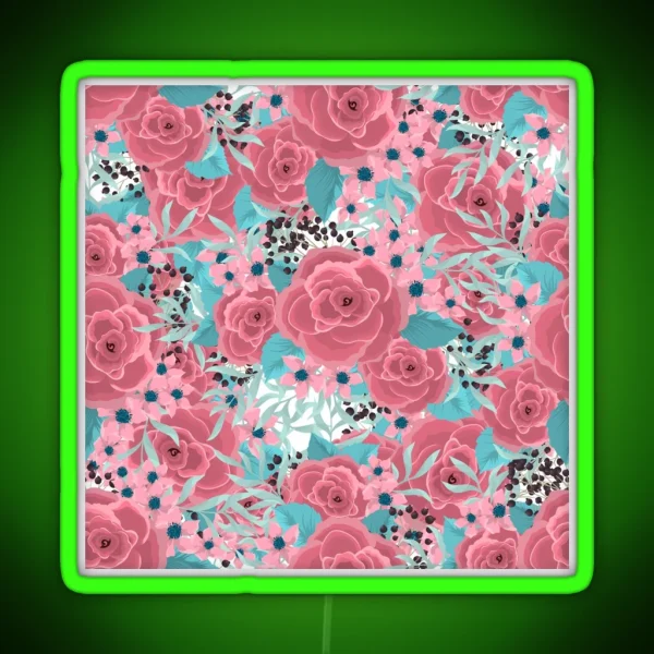 Blooming Rose RGB Neon Sign