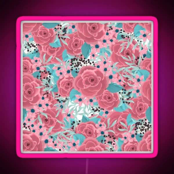 Blooming Rose RGB Neon Sign