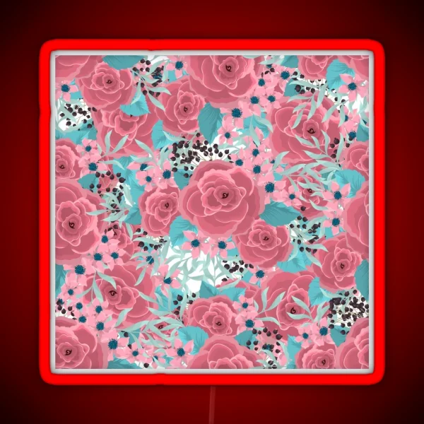 Blooming Rose RGB Neon Sign