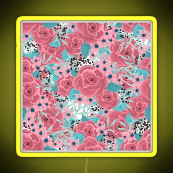 Blooming Rose RGB Neon Sign