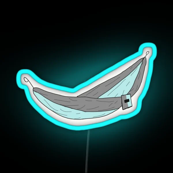 Blue And Grey Hammock RGB Neon Sign