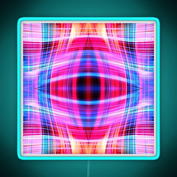 Blue And Pink Light Trails RGB Neon Sign