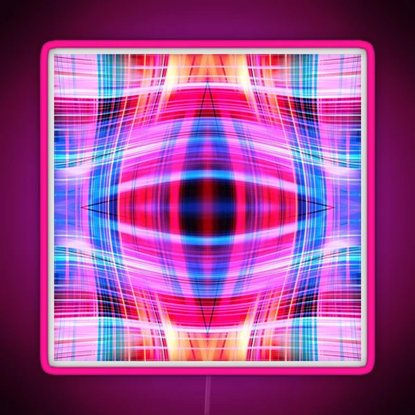 Blue And Pink Light Trails RGB Neon Sign