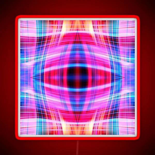 Blue And Pink Light Trails RGB Neon Sign