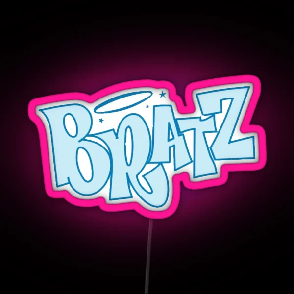 Blue Bratz Logo RGB Neon Sign