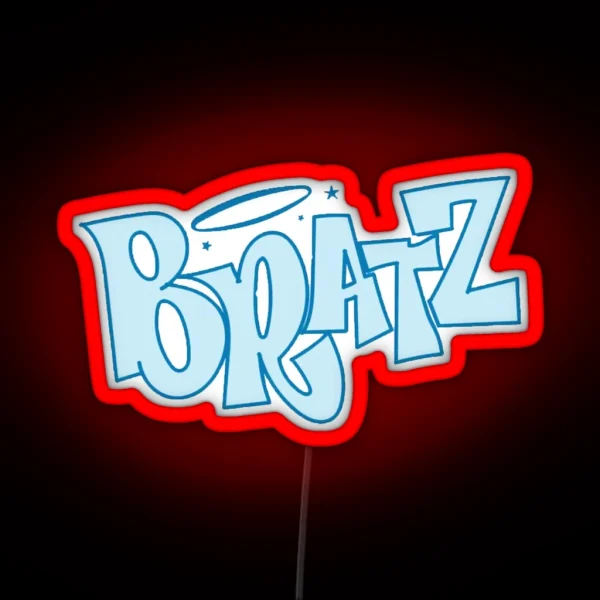 Blue Bratz Logo RGB Neon Sign