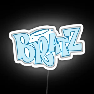 Blue Bratz Logo RGB Neon Sign