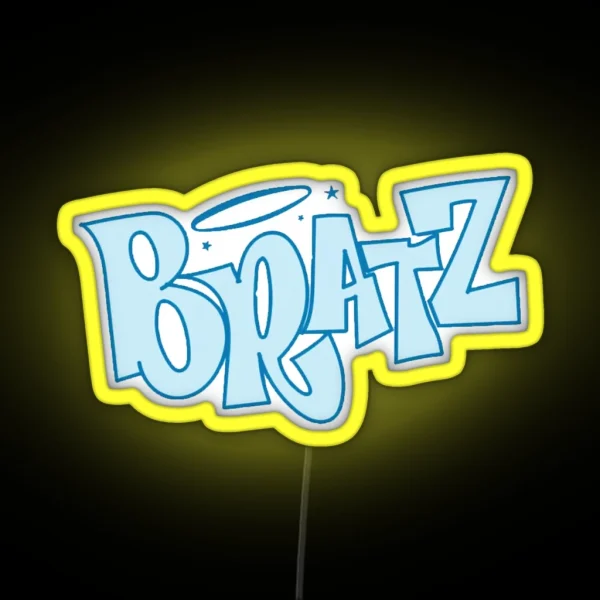 Blue Bratz Logo RGB Neon Sign