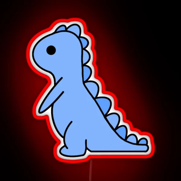 Blue Dinosaur RGB Neon Sign