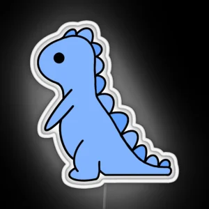 Blue Dinosaur RGB Neon Sign