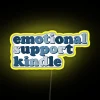 Calming Blue Emotional Support Quote led with RGB Colorful Lighting Display