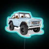 Retro blue neon Ford Bronco dashboard accent RGB lighting decoration