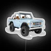 Customizable Blue Neon Sign Illuminates Your Space with Ford Bronco Logo