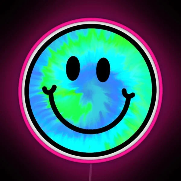 Blue Green Tie Dye RGB Neon Sign