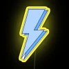 Electric Blue Lightning Bolt RGB Color Changeable Neon Sign Display