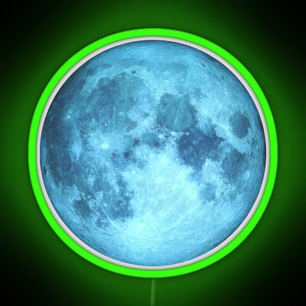 Blue Moon RGB Neon Sign