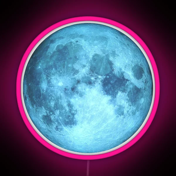 Blue Moon RGB Neon Sign