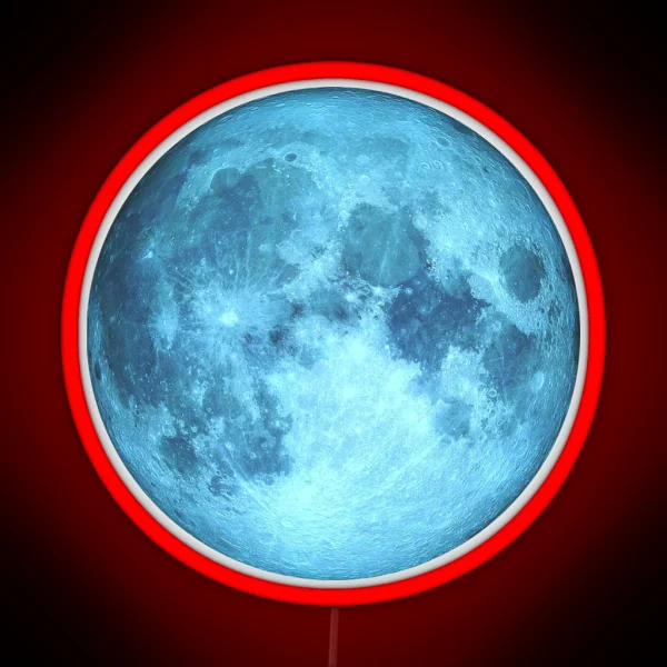 Blue Moon RGB Neon Sign