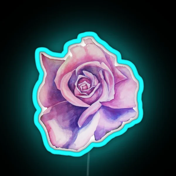 Blue Moon Rose RGB Neon Sign