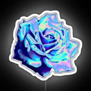 Blue Rose RGB Neon Sign