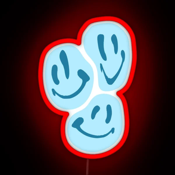 BLUE SMILES RGB Neon Sign