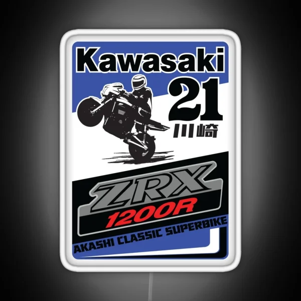 Blue Zrex The Classic Superbike RGB Neon Sign
