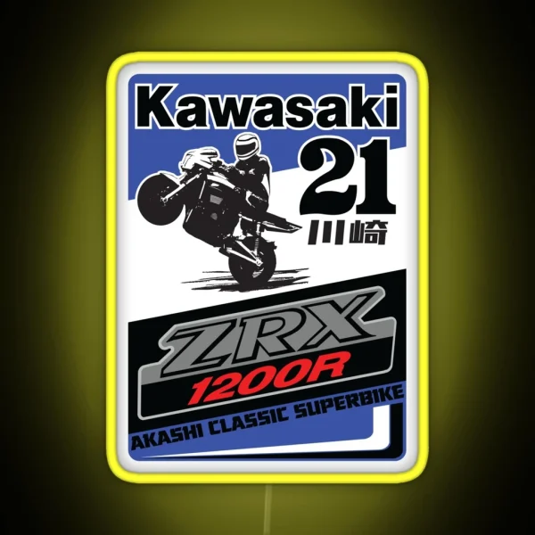 Blue Zrex The Classic Superbike RGB Neon Sign