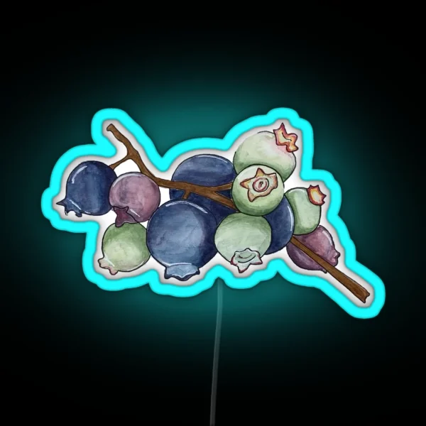 Blueberry Bunch RGB Neon Sign
