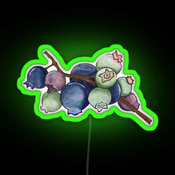Blueberry Bunch RGB Neon Sign