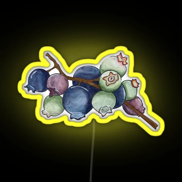 Blueberry Bunch RGB Neon Sign
