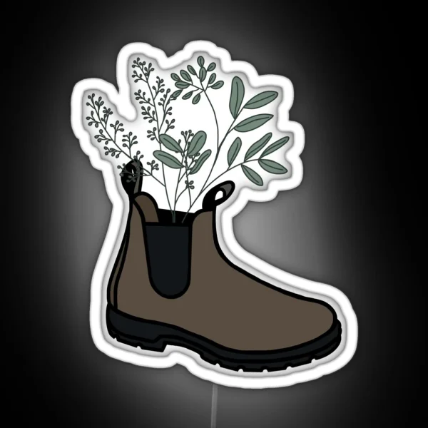 Blundstone With Wildflowers RGB Neon Sign