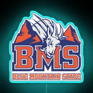 BMS Blue Mountain State RGB Neon Sign