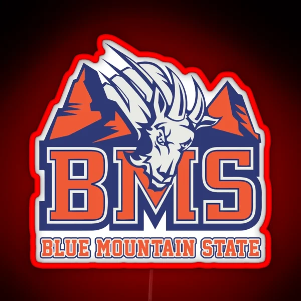 BMS Blue Mountain State RGB Neon Sign