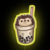 Bright RGB neon boba hedgehog LED bar decor lighting