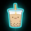 Brighten up your boba cafe with vibrant LED tea sign